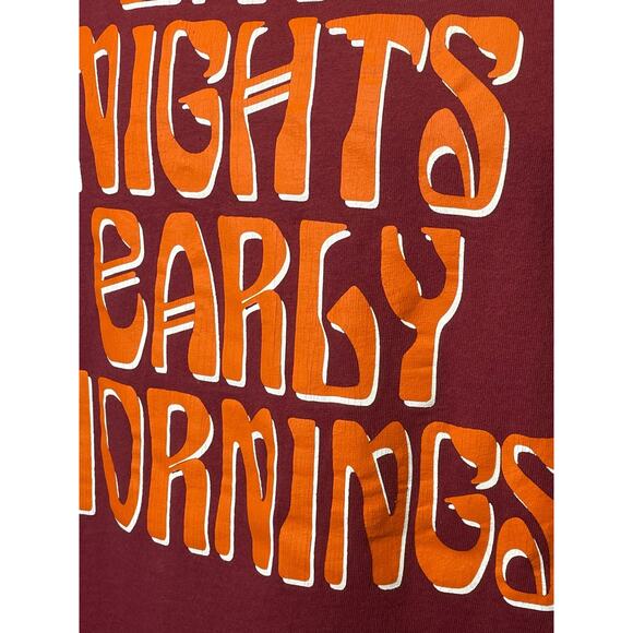 2013 Rare Off-White Main Label Late Nights Early Mornings Art Dad T-Shirt XS - Picture 8 of 8